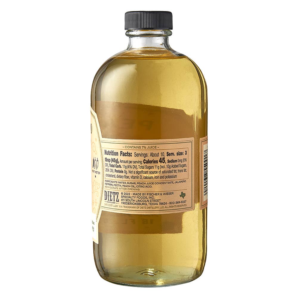 Dietz Distillery Peach Jalapeño Cocktail Mix, Texas
