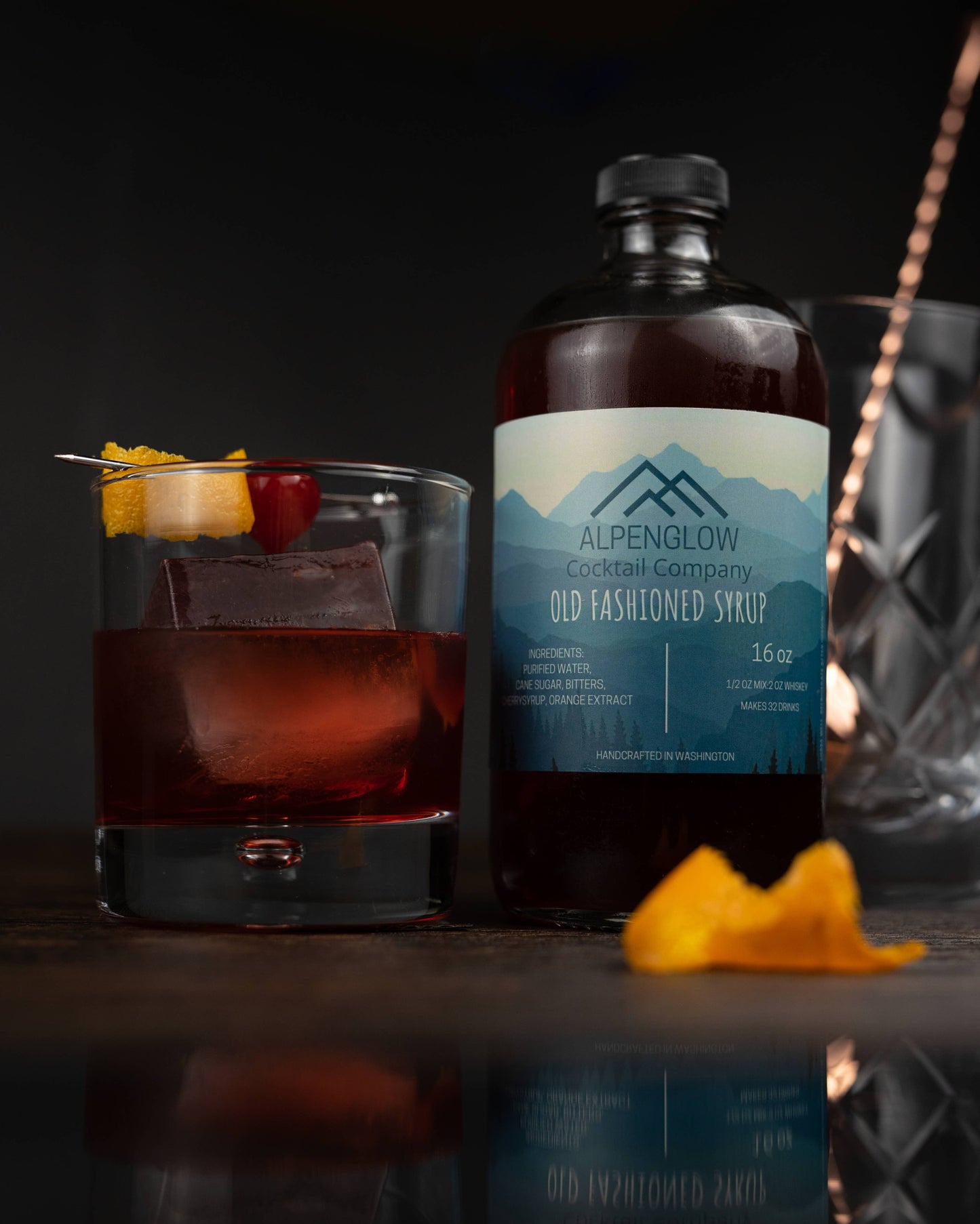 Alpenglow Cocktail Company Old Fashioned Syrup, Washington