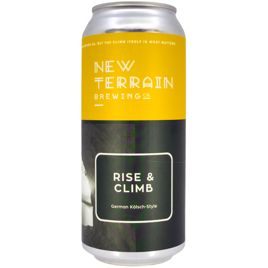 New Terrain Brewing 'Rise & Climb' Kolsch Ale Beer, Colorado