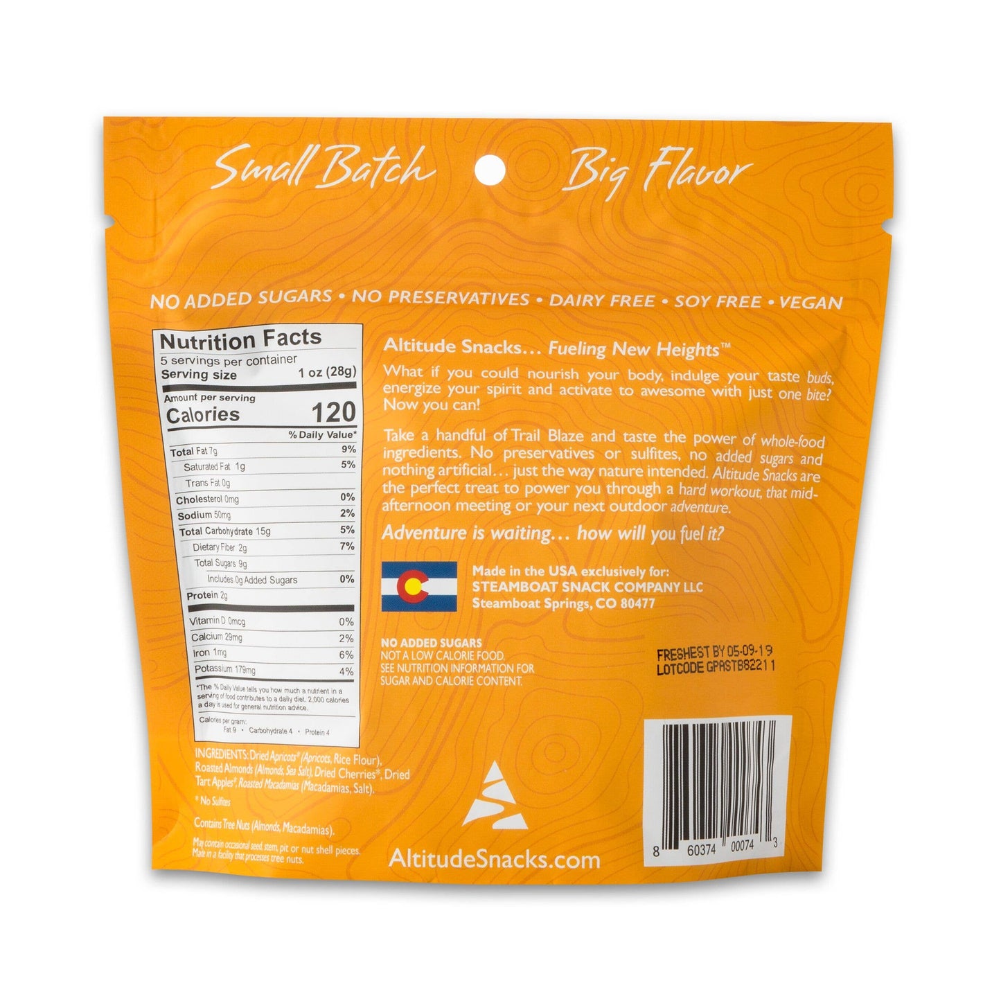 Trail Blaze Altitude Snacks - No Added Sugars