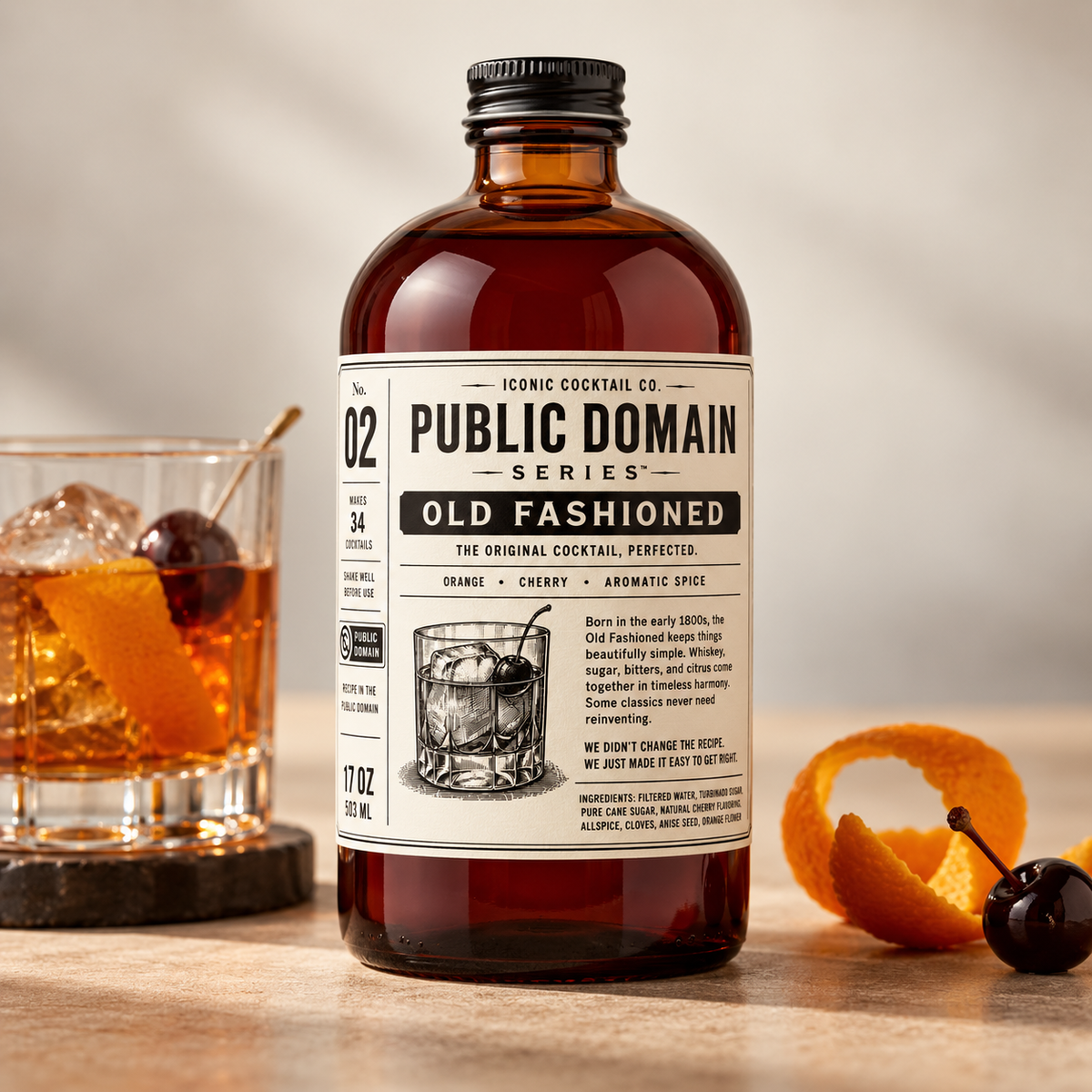 Iconic Cocktail Co - Public Domaine - Old Fashioined