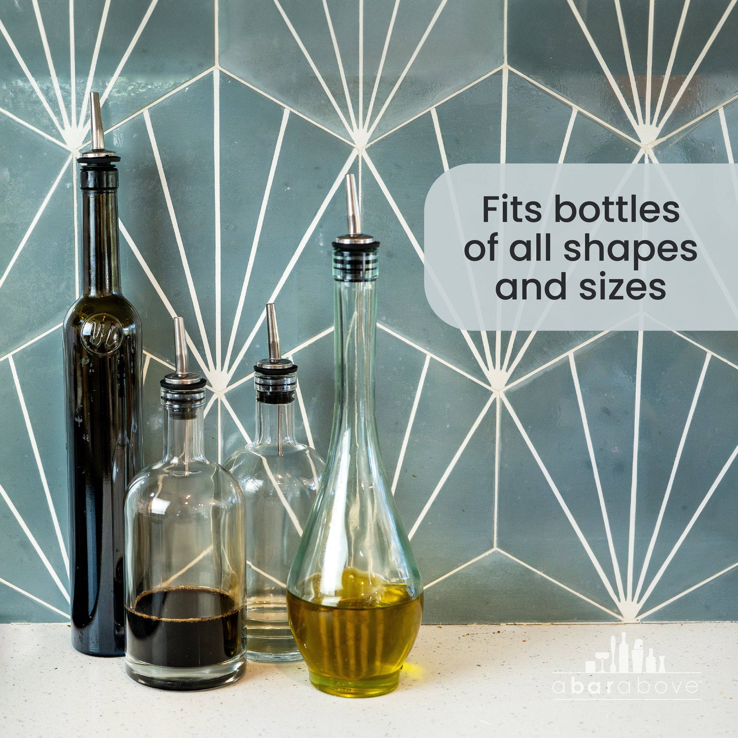 A Bar Above Black Pour Spouts