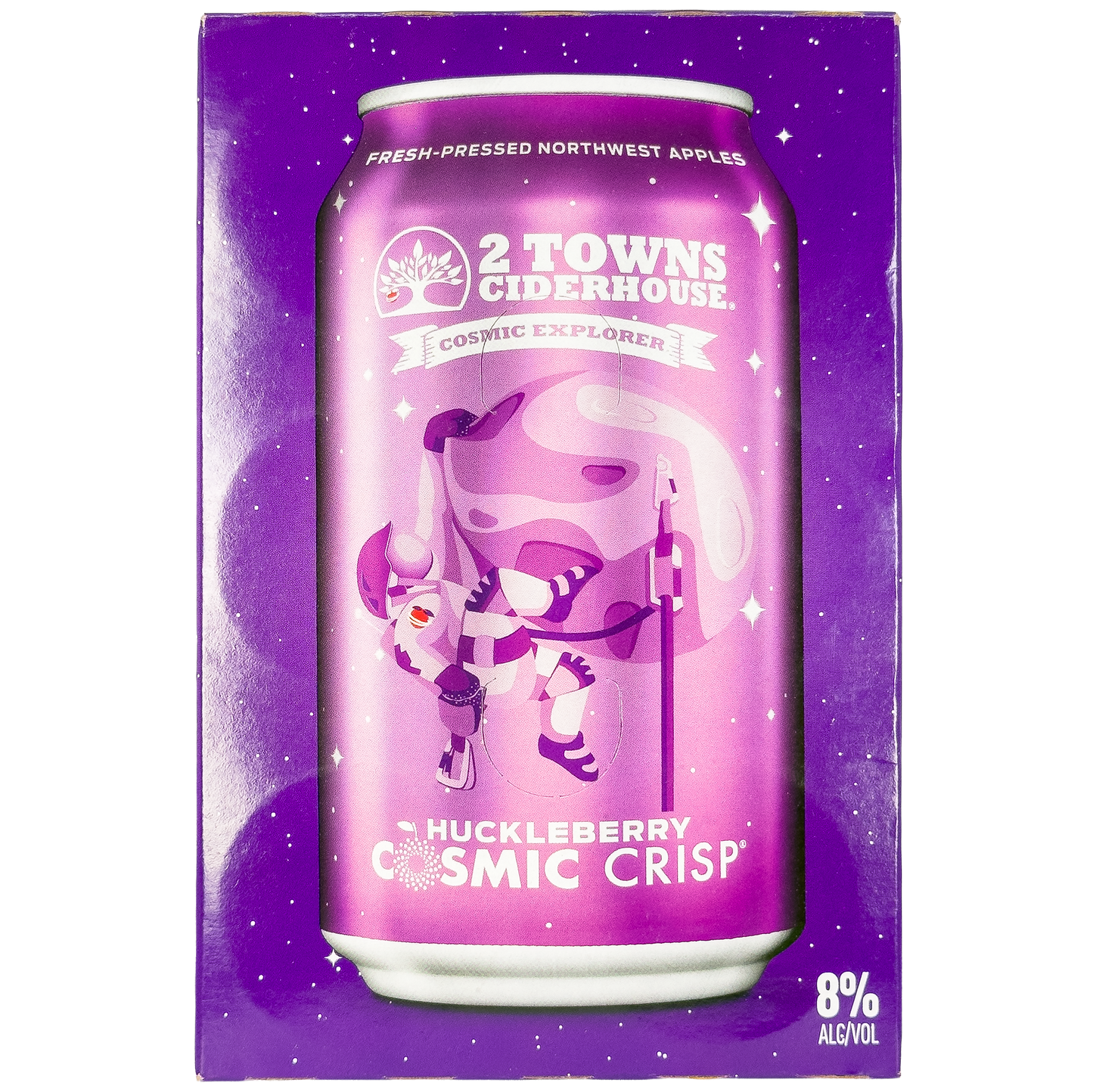 2 Towns Ciderhouse 'Huckleberry Cosmic Crisp' Imperial Cider, Corvallis, Oregon