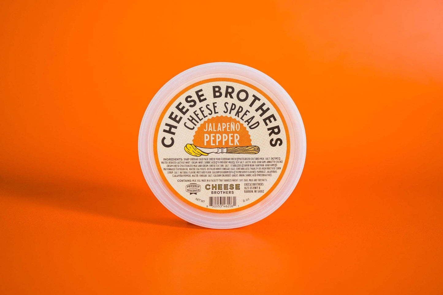 Cheese Brothers Jalapeño Pepper Cheese Spread, Wisconsin