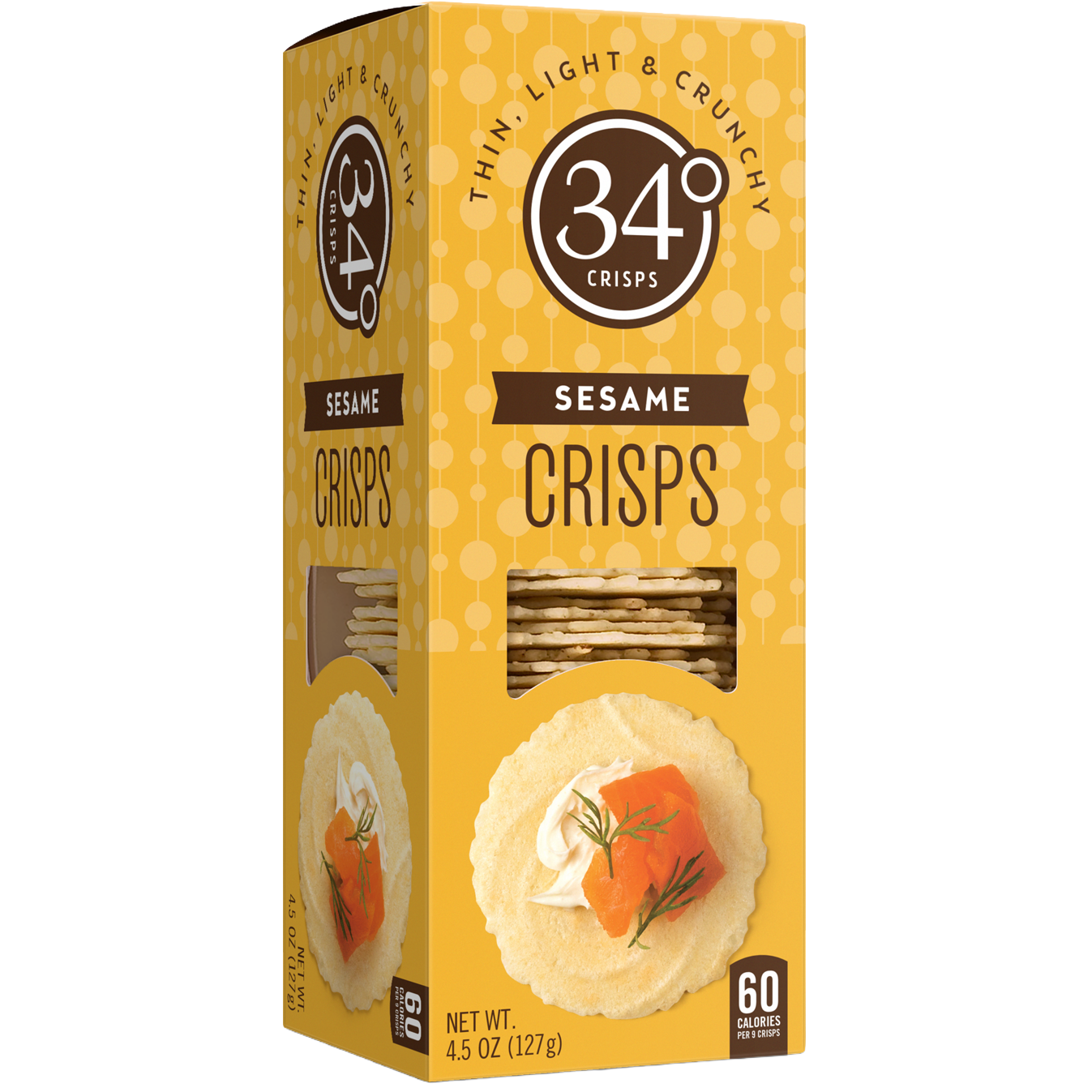 34 Degree 'Sesame Crisps' Crackers, Colorado