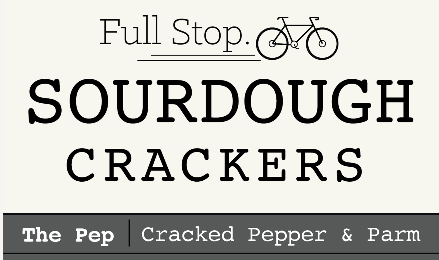 Full Stop Bakery Cracked Pepper & Parmesan Sourdough Crackers, Colorado