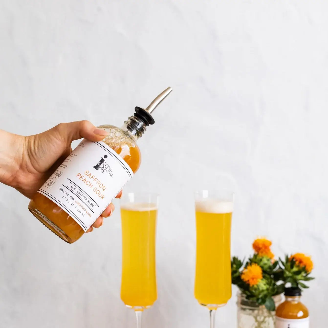 Iconic Cocktail Co. Saffron Peach Handcrafted Cocktail Mixer, Arizona