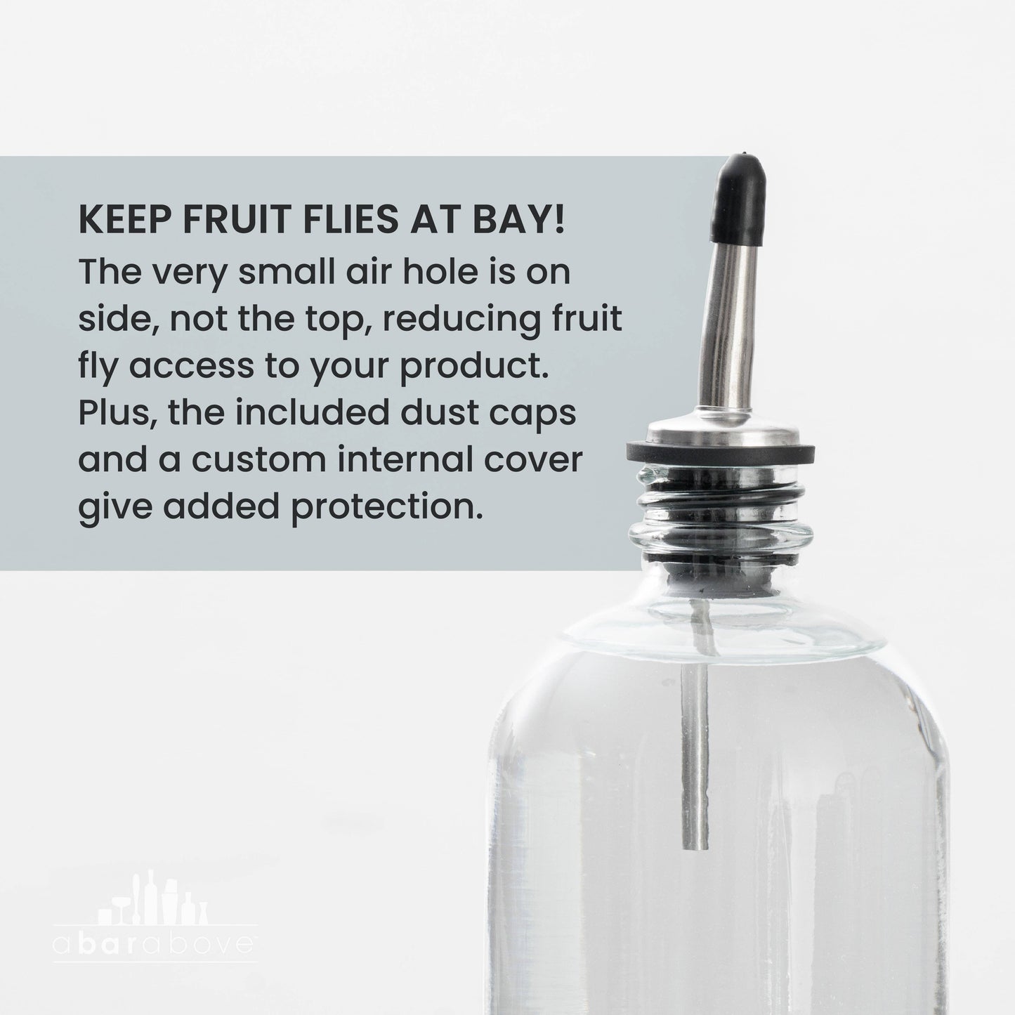 A Bar Above Black Pour Spouts