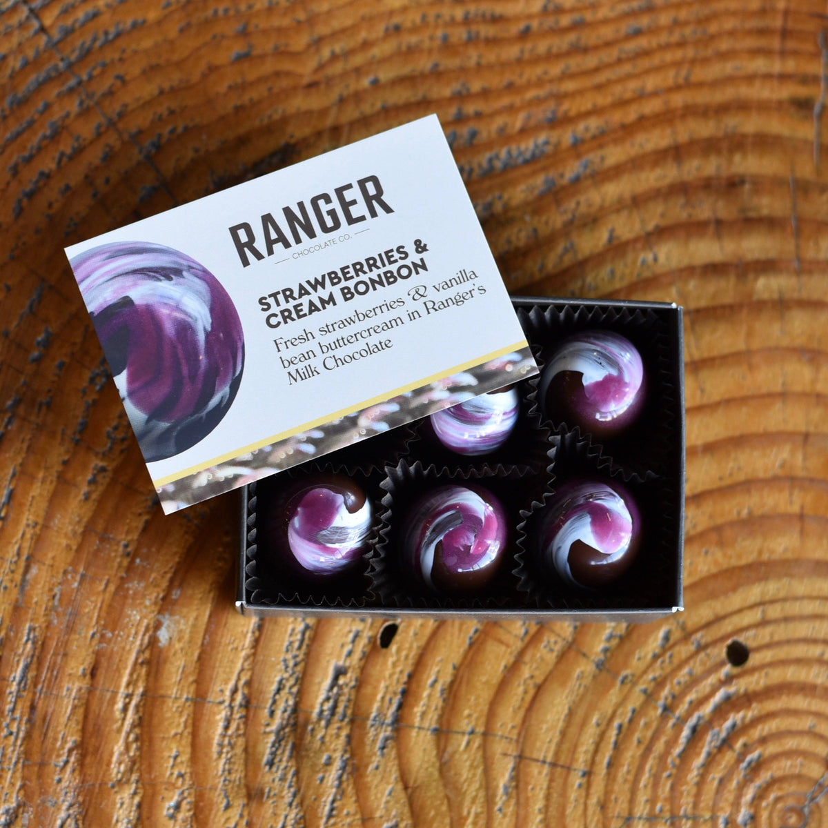 Ranger Chocolate Co. - Strawberries & Cream Bonbon