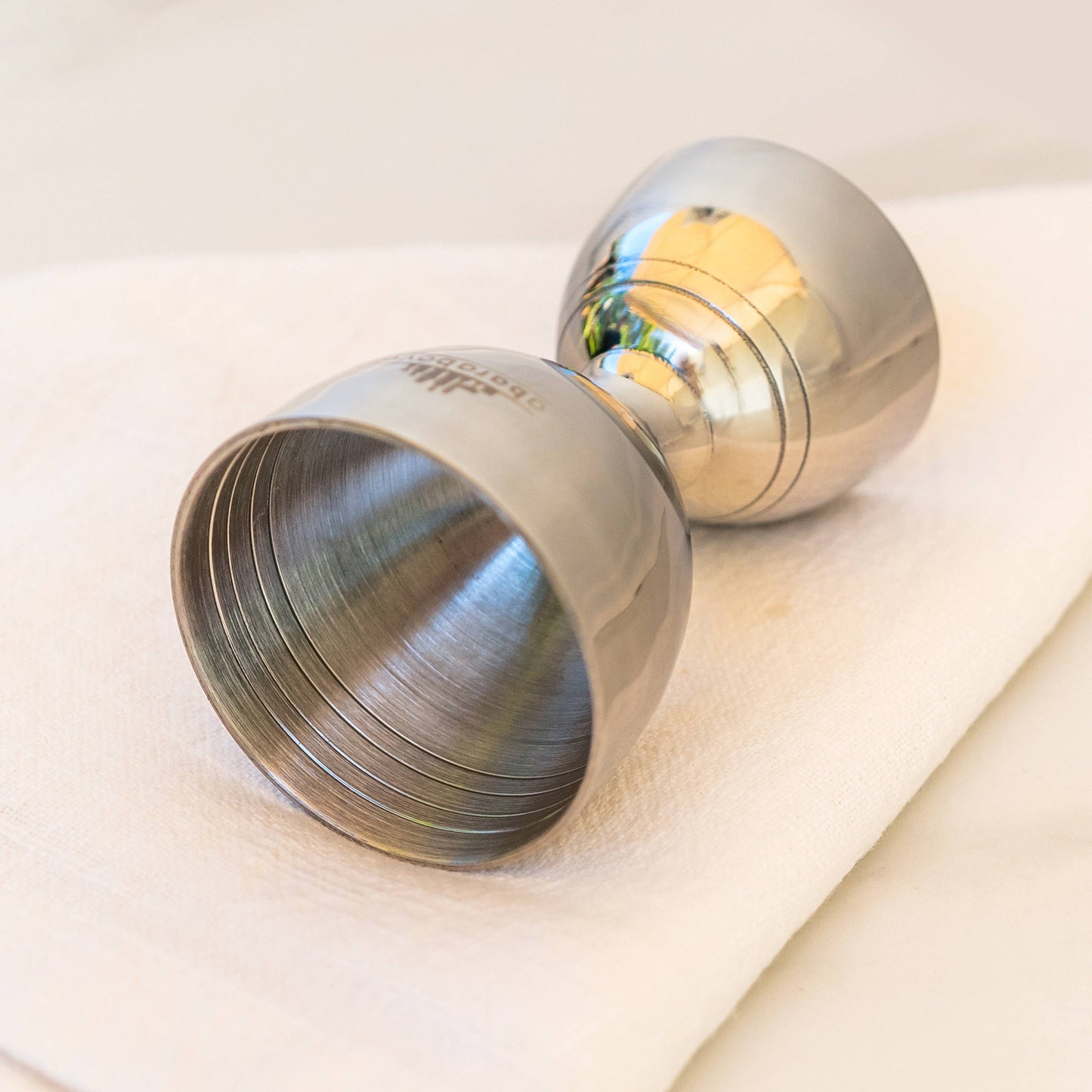 A Bar Above Stainless Steel Bell Jigger