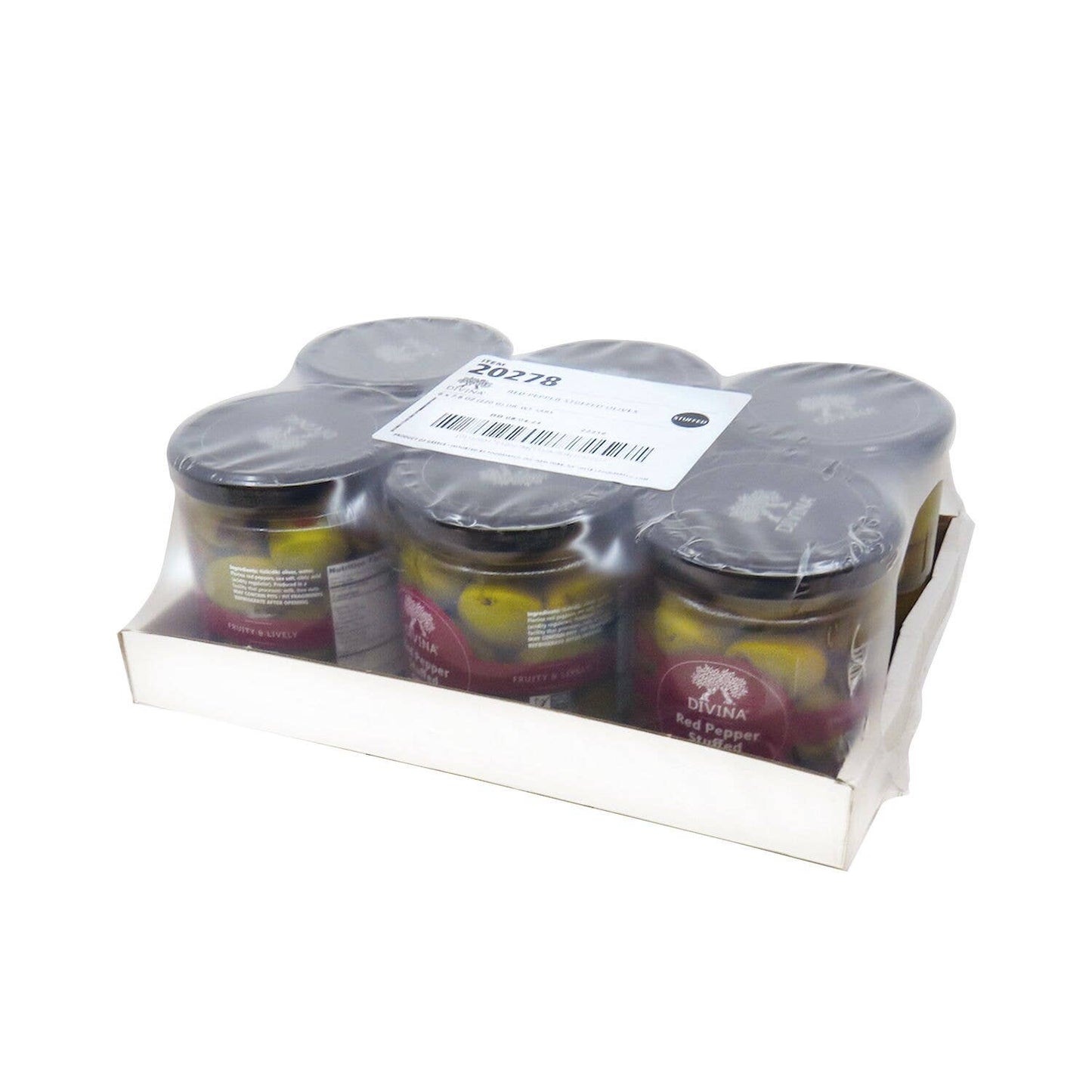 Divina Red Pepper Stuffed Olives