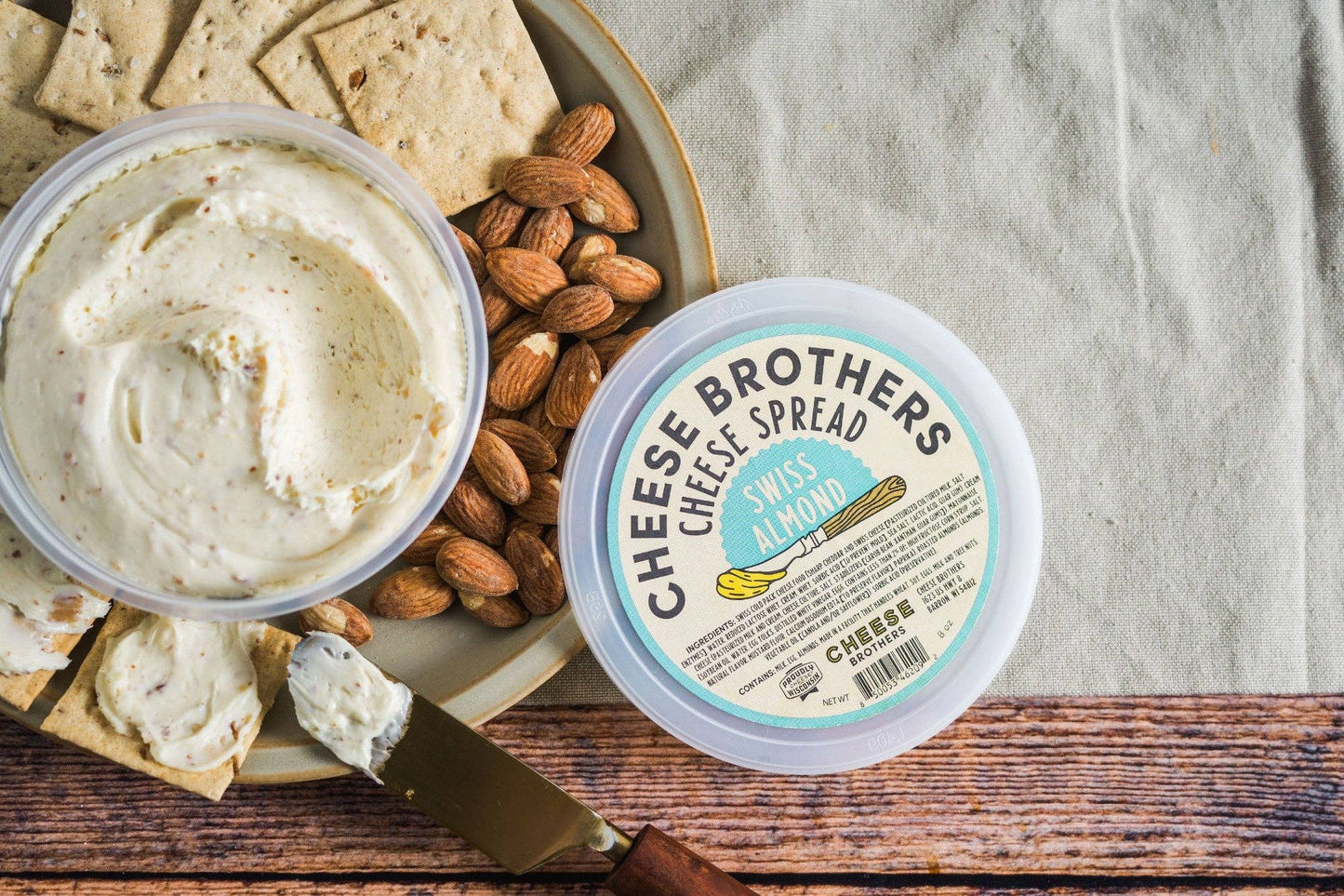 Cheese Brothers Swiss Almond Cheese Spread, Wisconsin