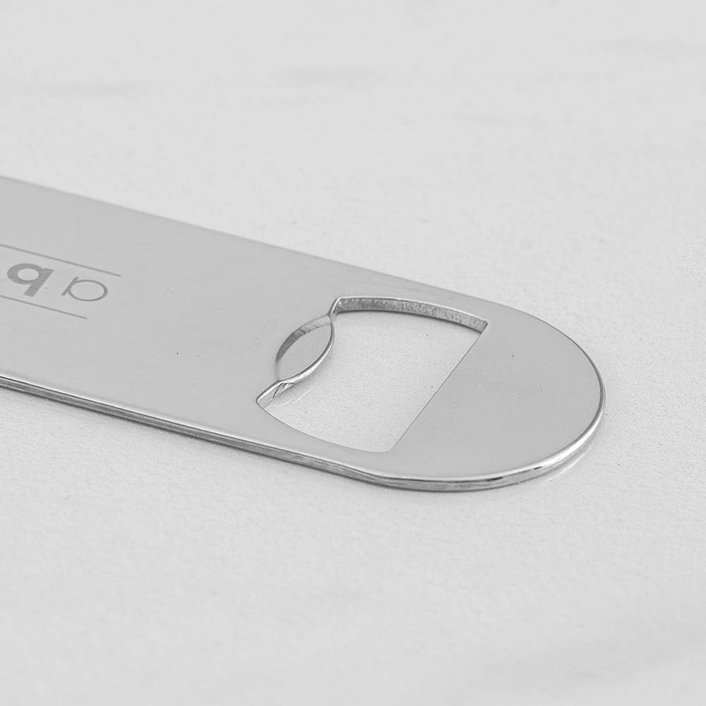 A Bar Above Bar Blade Bottle Opener, Stainless Steel