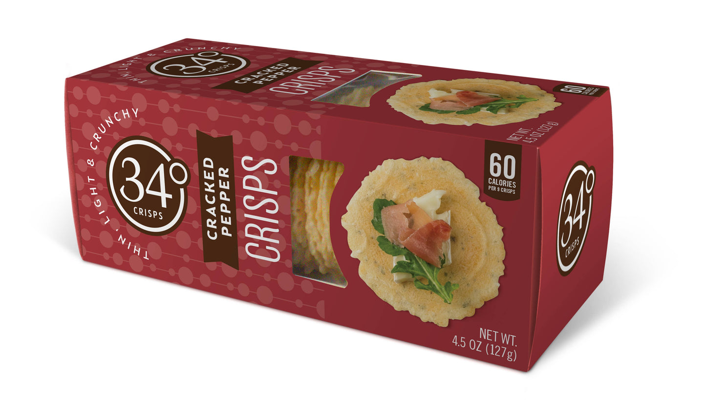 34 Degree 'Cracked Pepper Crisps' Crackers, Colorado