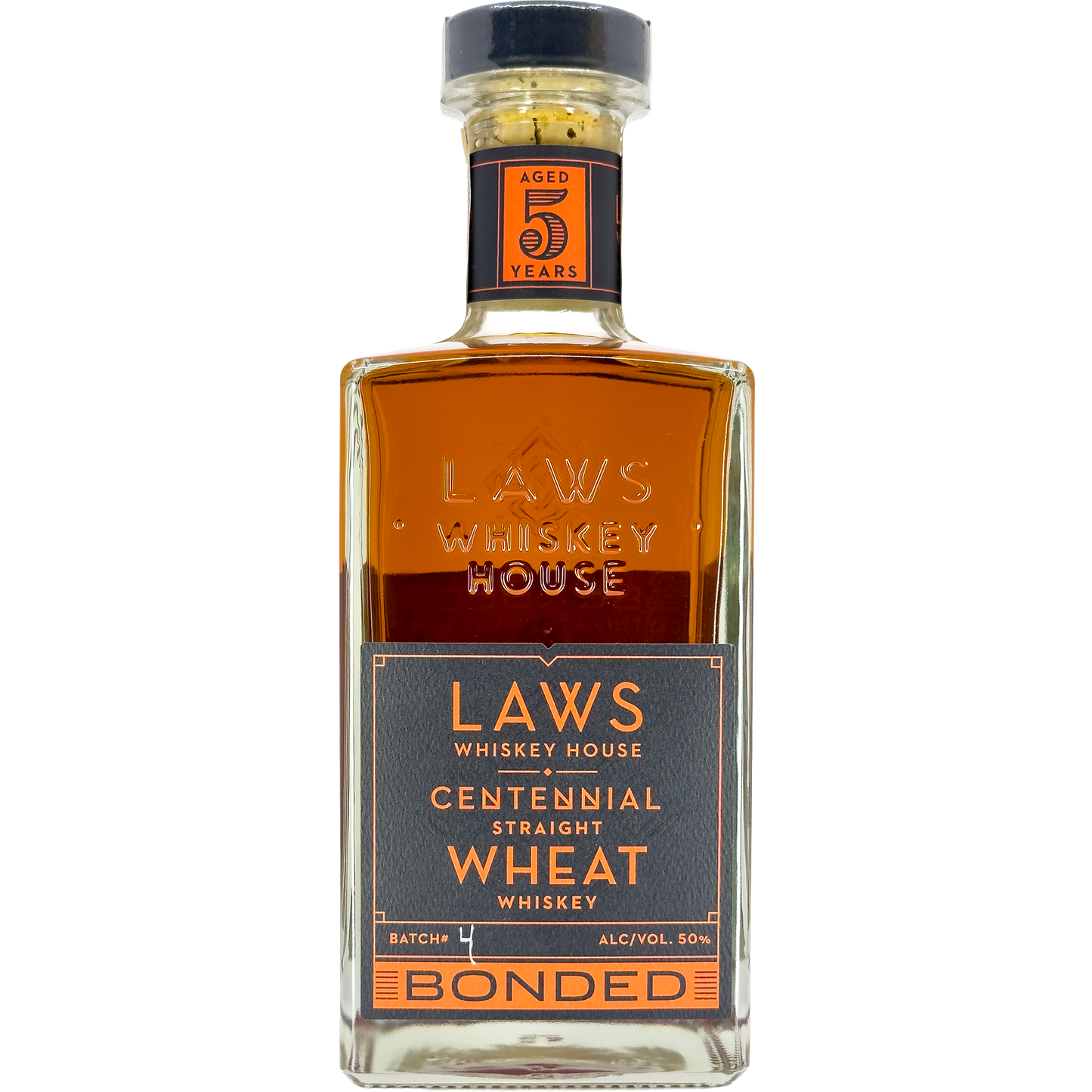 A.D. Laws Centennial Bonded 5 Year Old Straight Wheat Whiskey, Colorado