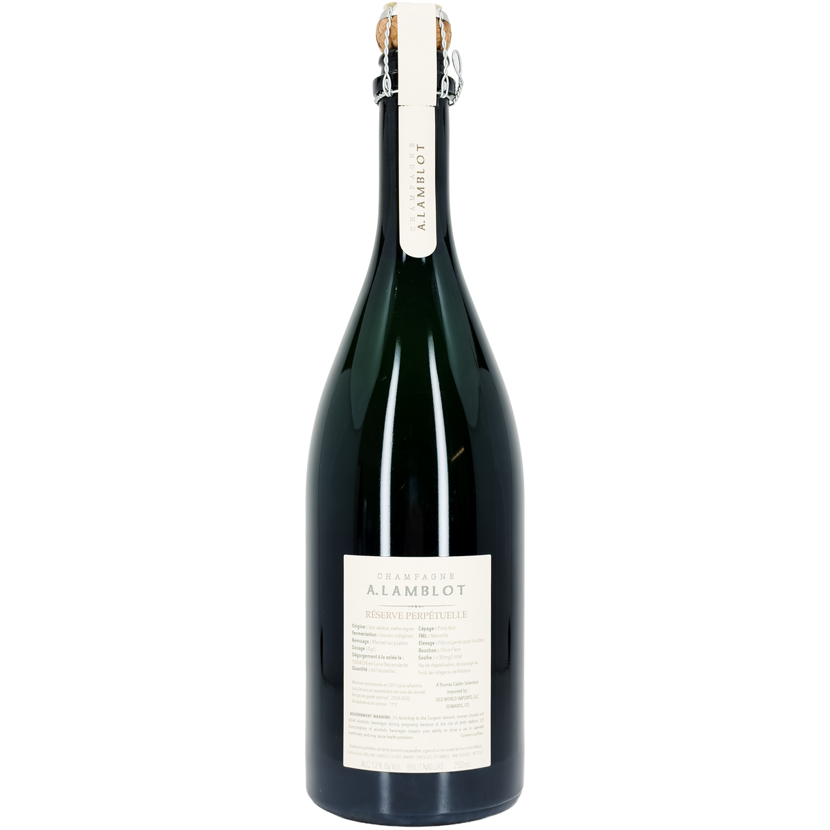 A. Lamblot 'Reserve Perpetuelle' Brut Nature, Champagne, France