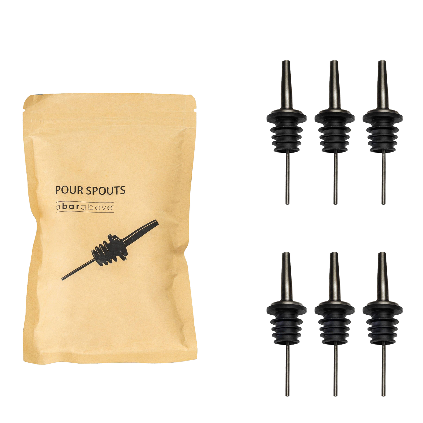 A Bar Above Black Pour Spouts