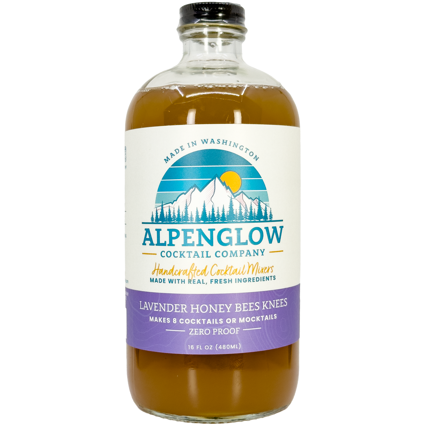 Alpenglow Cocktail Company Lavender Honey Bees Knees Cocktail Mix, Washington