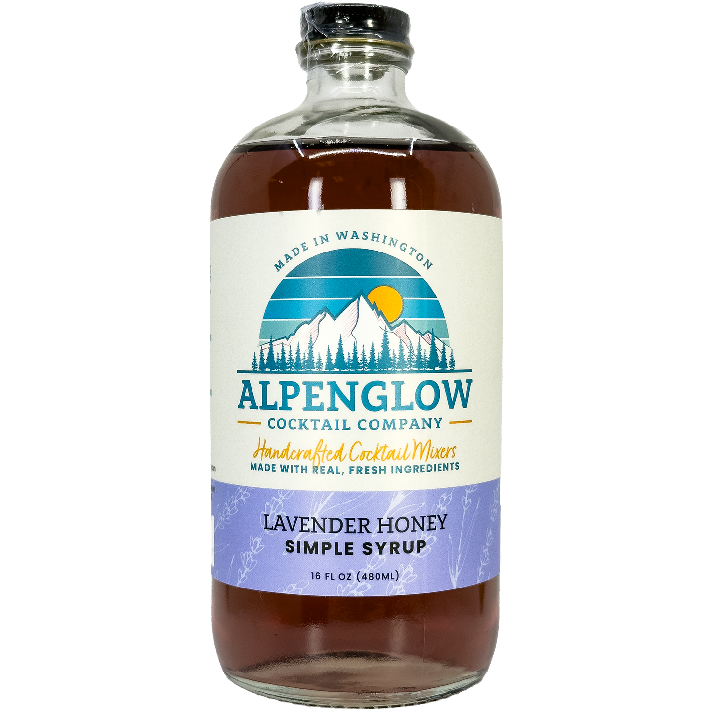 Alpenglow Cocktail Company Lavender Honey Simple Syrup, Washington