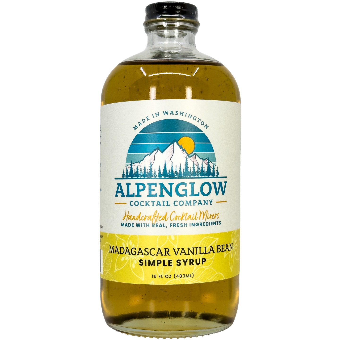 Alpenglow Cocktail Company Madagascar Vanilla Bean Syrup, Washington