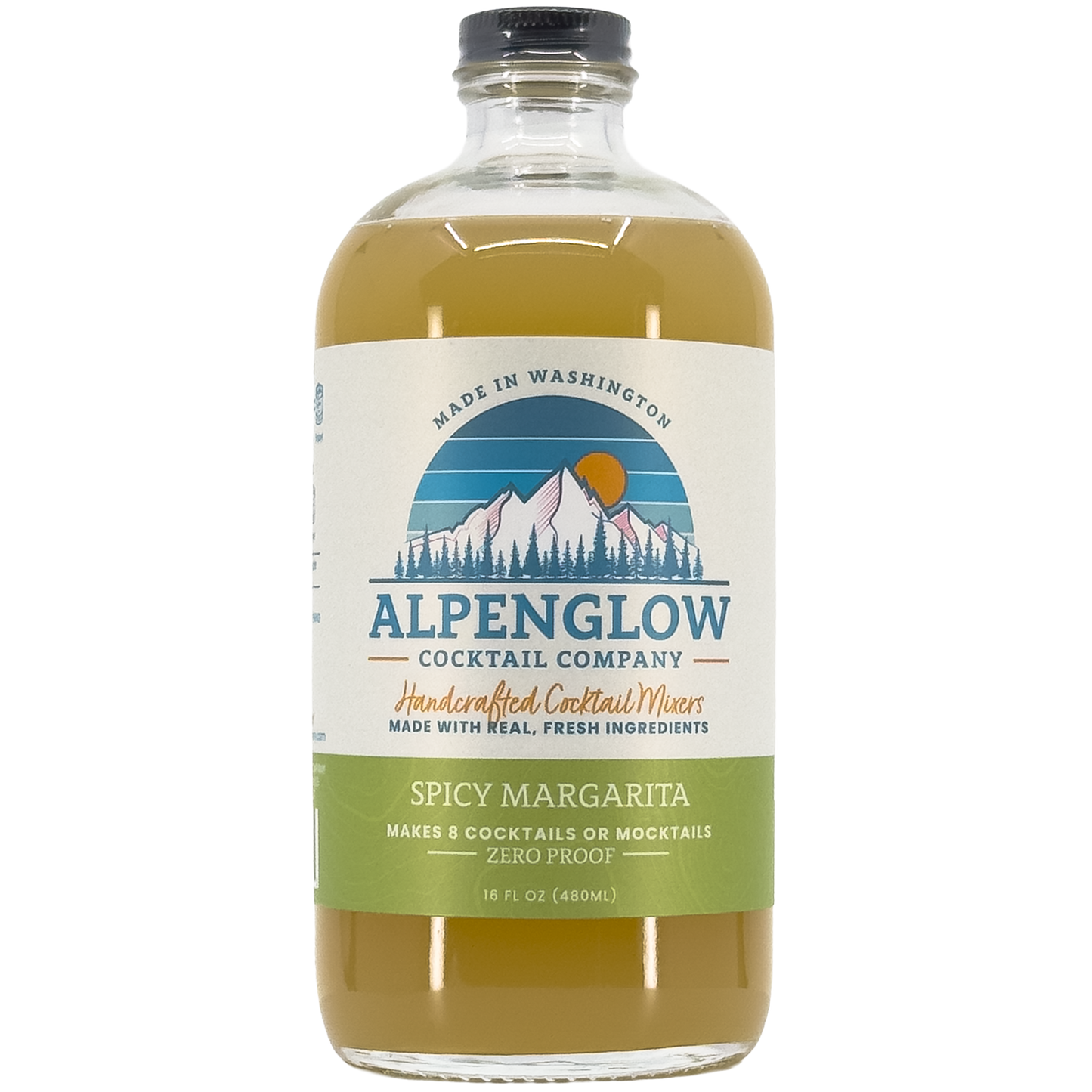 Alpenglow Cocktail Company Spicy Margarita Syrup, Washington
