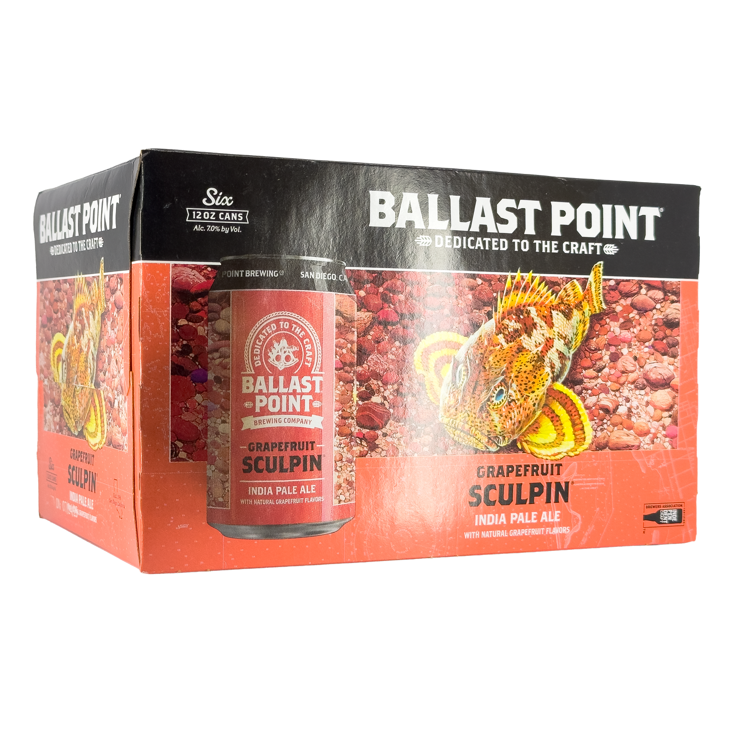Ballast Point Brewing Co. Grapefruit Sculpin IPA with Grapefruit Rind Beer, San Diego County, California