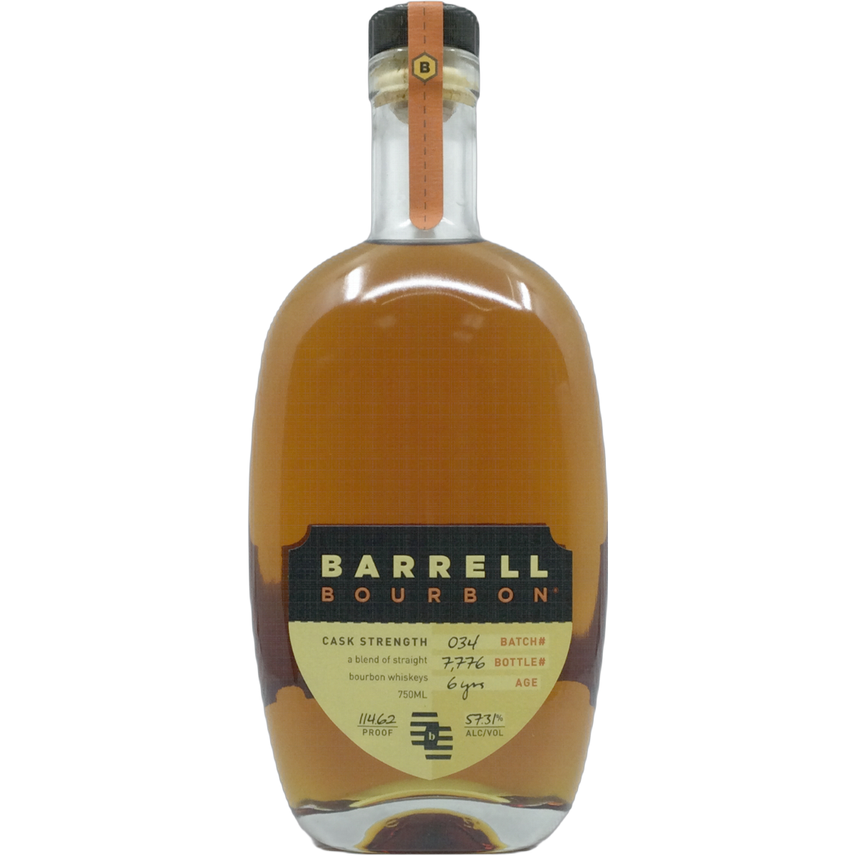 Barrell Craft Spirits 'Batch 034' Cask Strength 6 Year Old Straight Bourbon Whiskey, Kentucky, USA