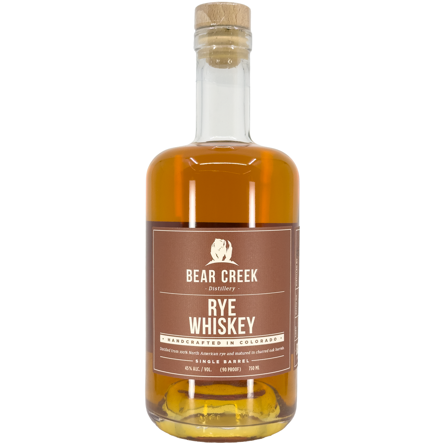 Bear Creek Distillery Rye Whiskey, Colorado