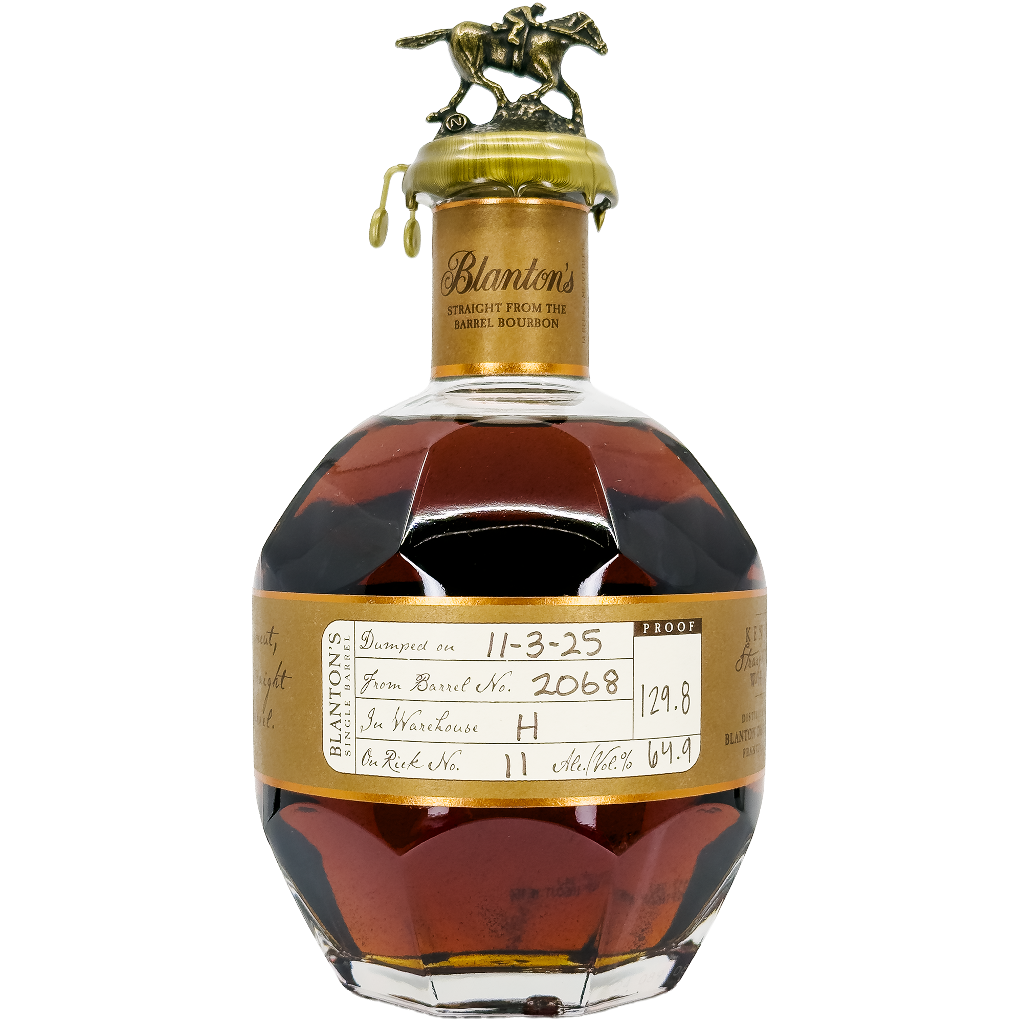 Blanton's 'Straight From The Barrel' Kentucky Straight Bourbon