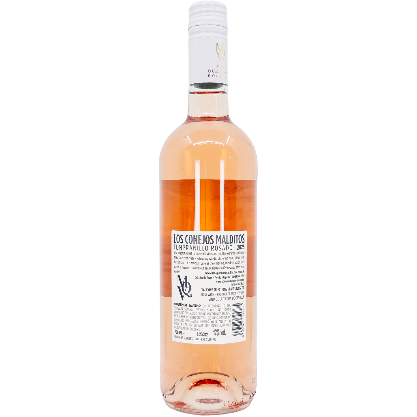 Bodegas Mas Que Vinos 'Los Conejos Malditos' Rosado Vino de la Tierra de Castilla, Spain