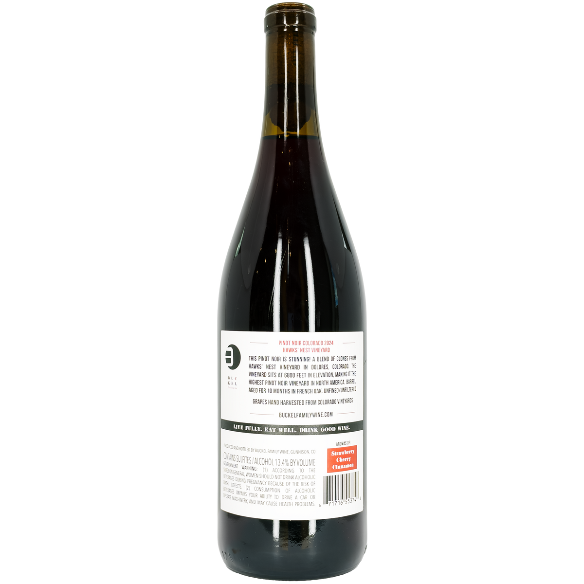 Buckel Family Wine 'Hawks Nest Vineyard' Pinot Noir, Colorado