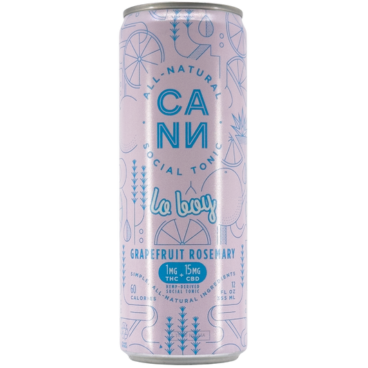 CANN 'Lo Boy' Grapefruit Rosemary Cannabis Social Tonic, California
