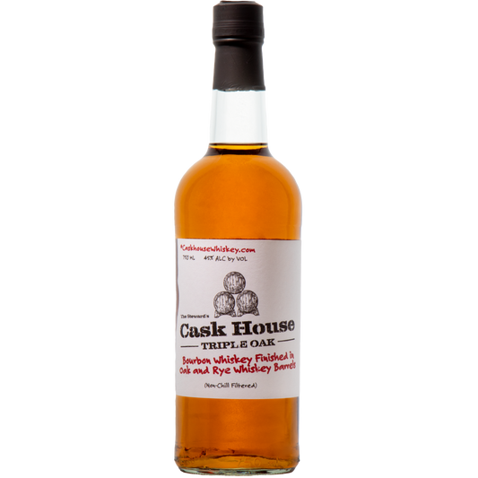 Cask House Triple Oak Rye Whiskey, Bourbon finished in Rye Whiskey Barrels, Colorado, USA