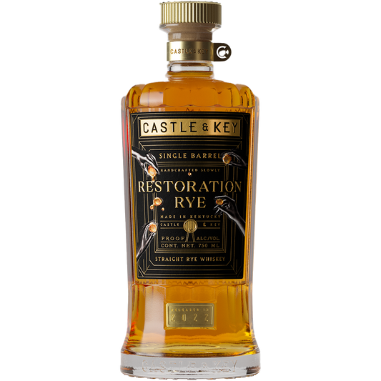 Castle & Key 'Restoration' Single Barrel Straight Rye Whiskey, USA