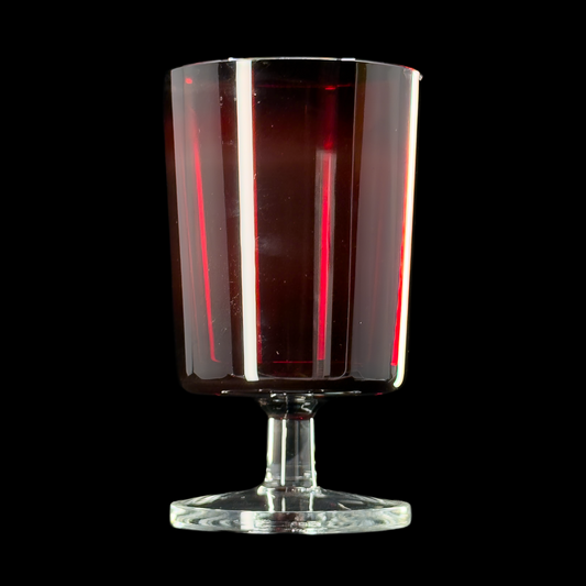 Cavalier Ruby Water Goblet by Cristal d'Arques - Durand, Set of 2