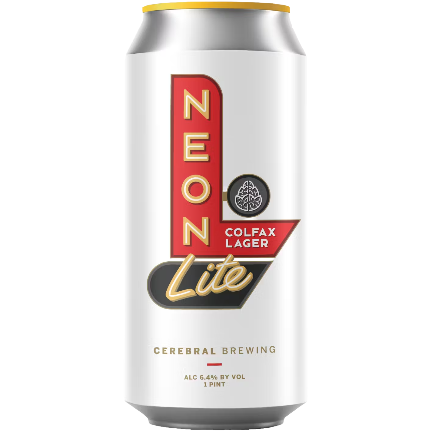 Cerebral Brewing 'Neon Lite' Colfax Lager Beer, Colorado