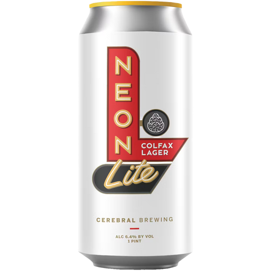 Cerebral Brewing 'Neon Lite' Colfax Lager Beer, Colorado