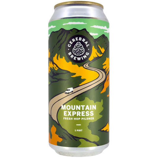 Cerebral Brewing 'Mountain Express' Fresh Hop Pilsner Beer, Colorado
