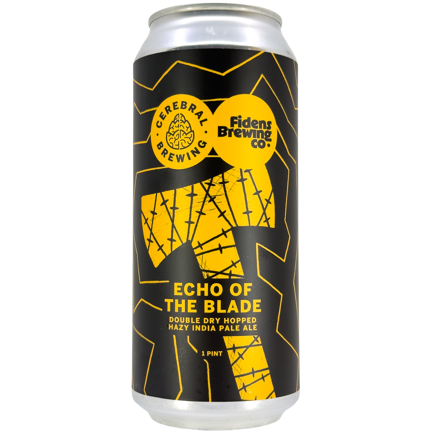 Cerebral Brewing x Fidens Brewing 'Echo of the Blade' DDH Hazy IPA Beer, Colorado