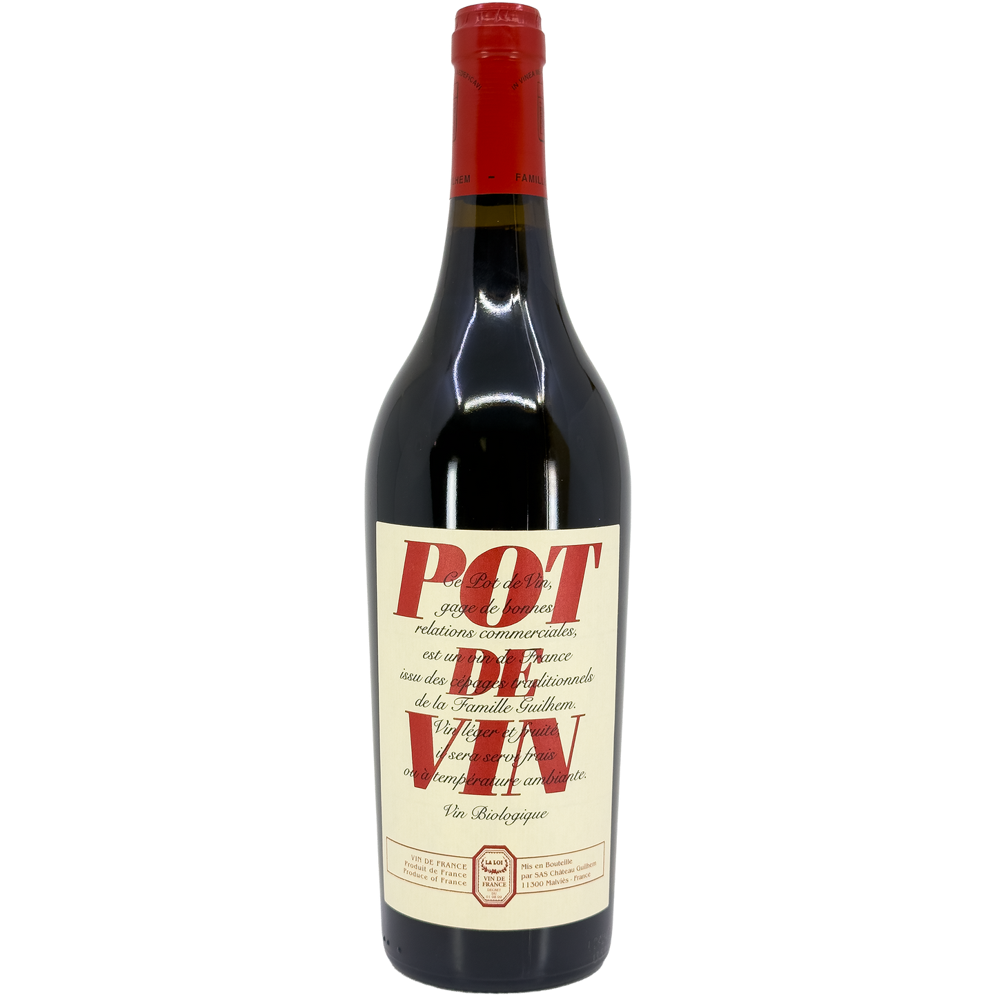 Chateau Guilhem 'Le Pot de Vin' Rouge, IGP d'Oc, France