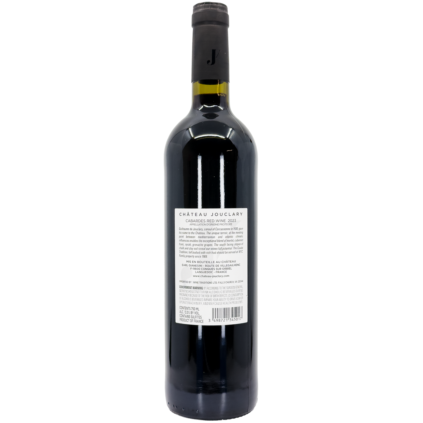 Chateau Jouclary Cabardes Cuvee Tradition, Languedoc-Roussillon, France