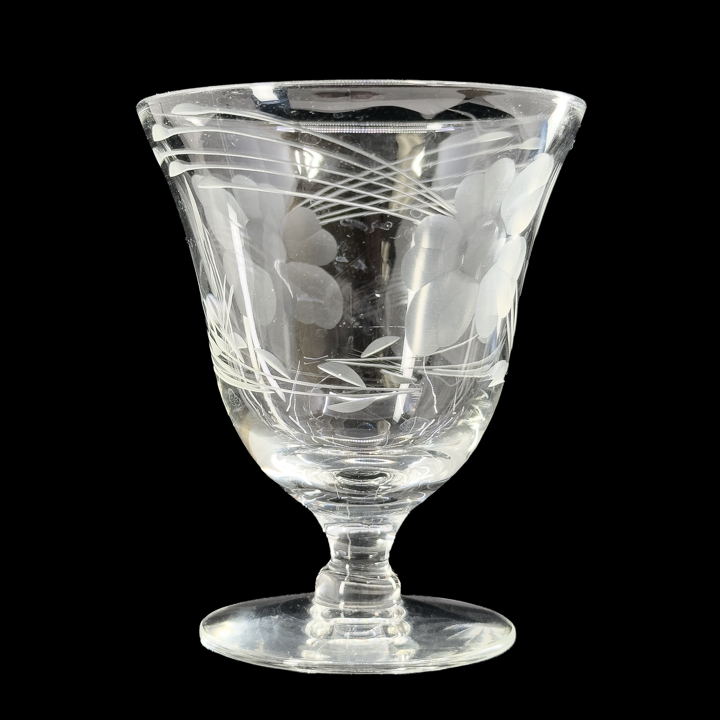 Colonial II (Platinum Trim) Water Goblet by Glastonbury Lotus