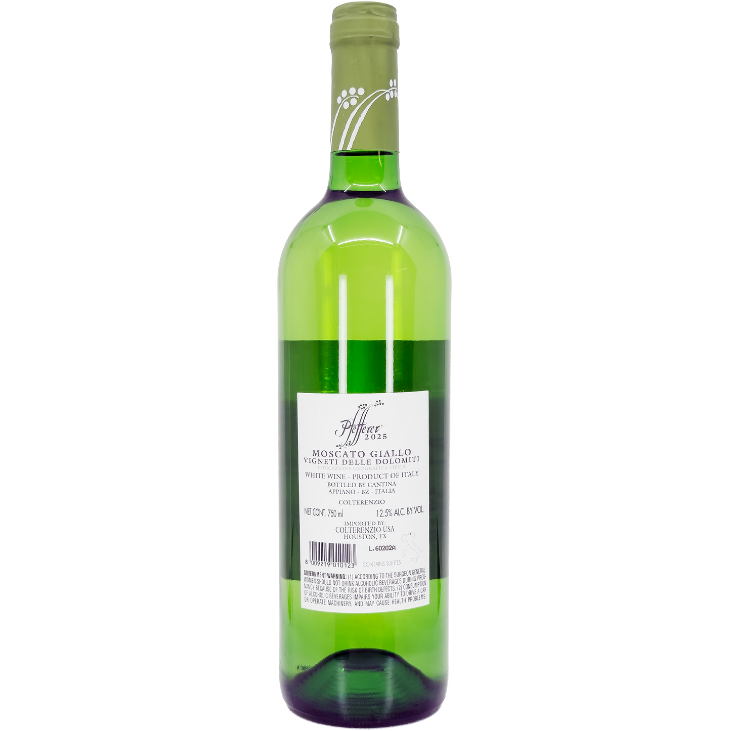 Colterenzio-Schreckbichl 'Pfefferer' Moscato Giallo Alto Adige, Trentino-Alto Adige, Italy