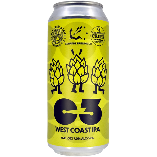 Crooked Stave x Comrade Brewing x Cannonball 'C3' West Coast Style IPA, Colorado