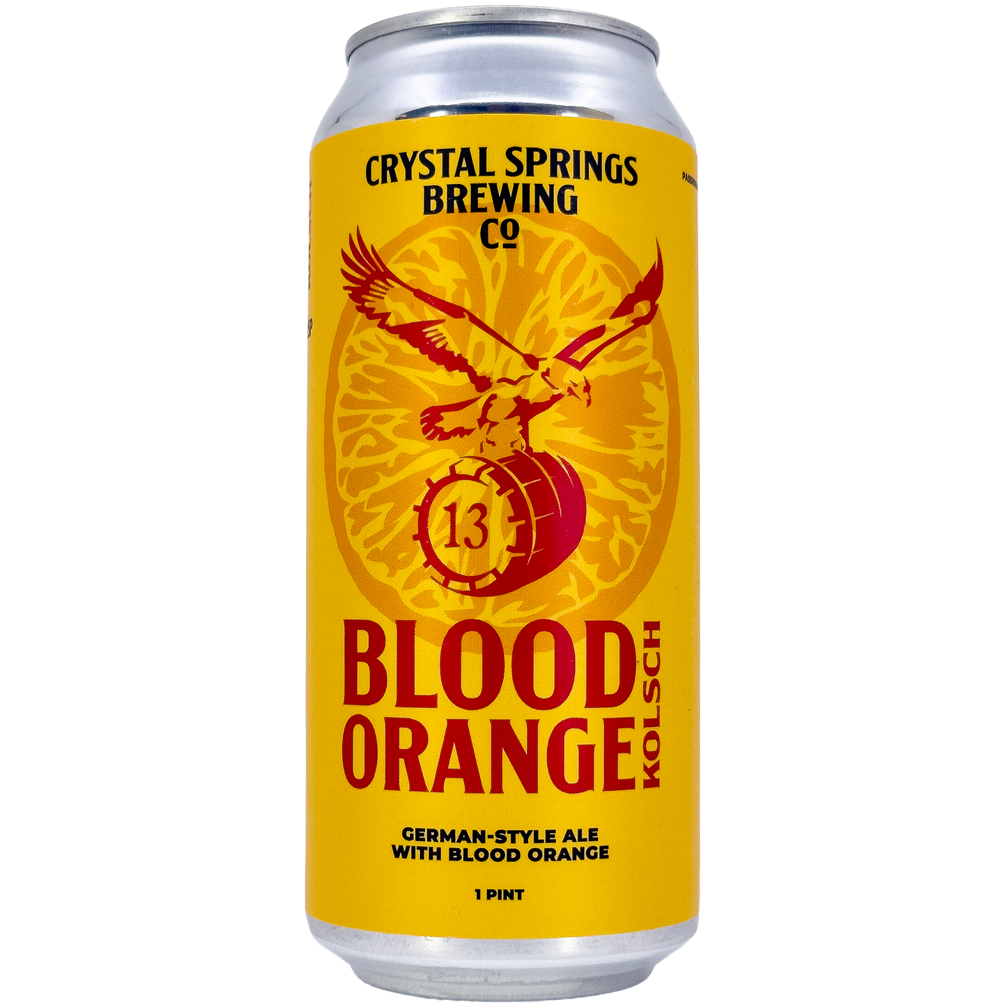 Crystal Springs Brewing Co. 'Blood Orange' Kolsch-Style Ale Beer, Colorado