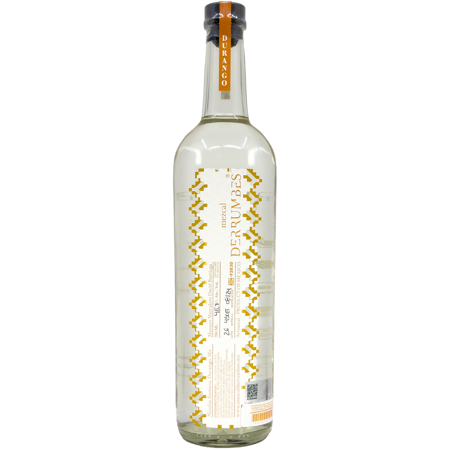 Derrumbes 'Durango' Mezcal Joven, Mexico