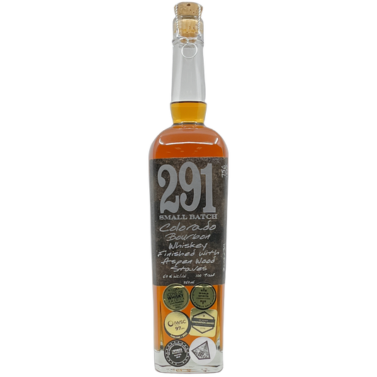 Distillery 291 Small Batch Aspen Wood Staves Finished Colorado Bourbon Whiskey, Colorado