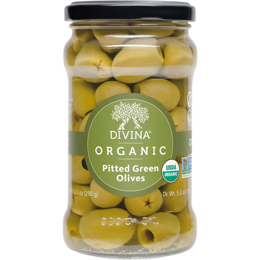 Divina Organic Pitted Green Olives