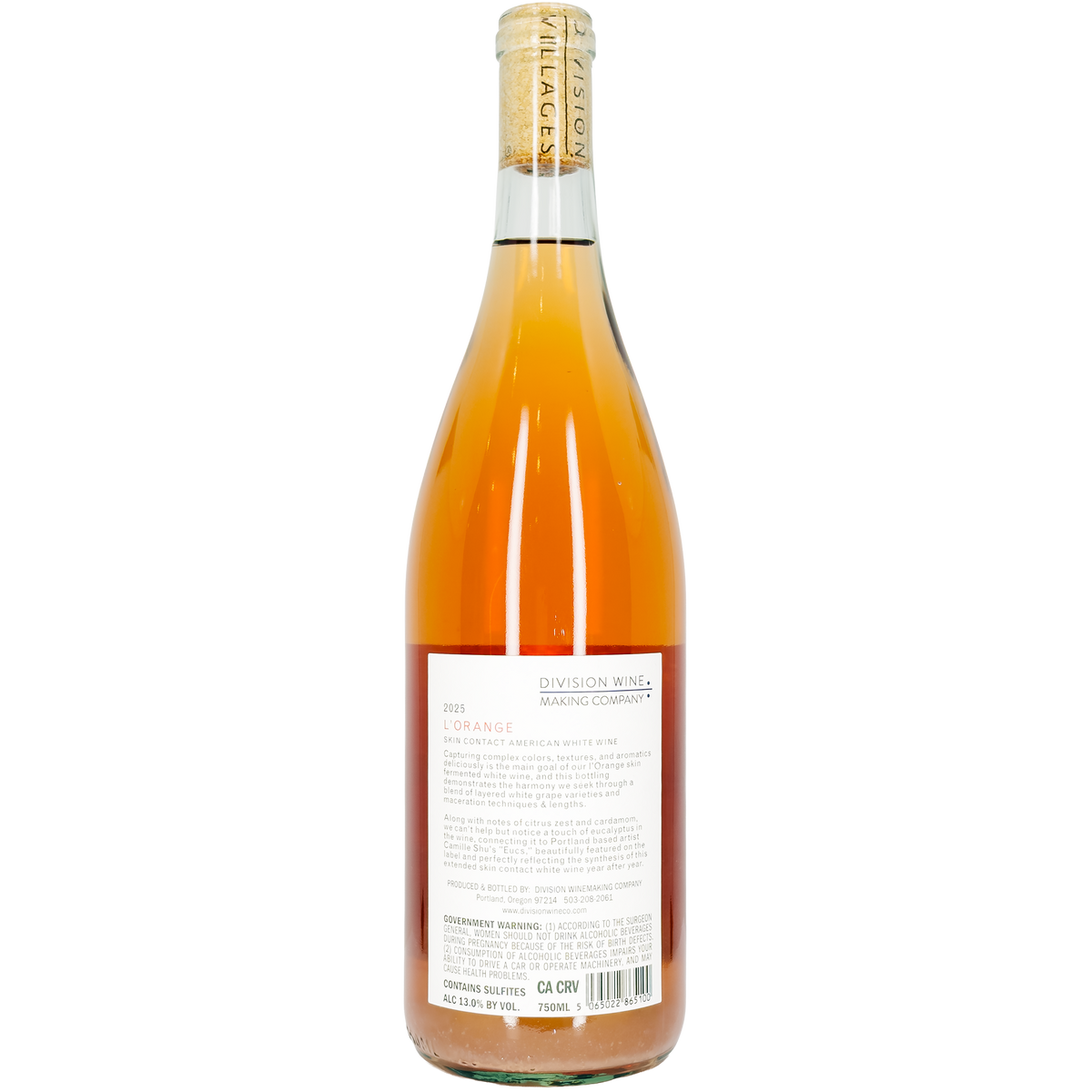 Division Wine Making Company 'L'Orange', Oregon