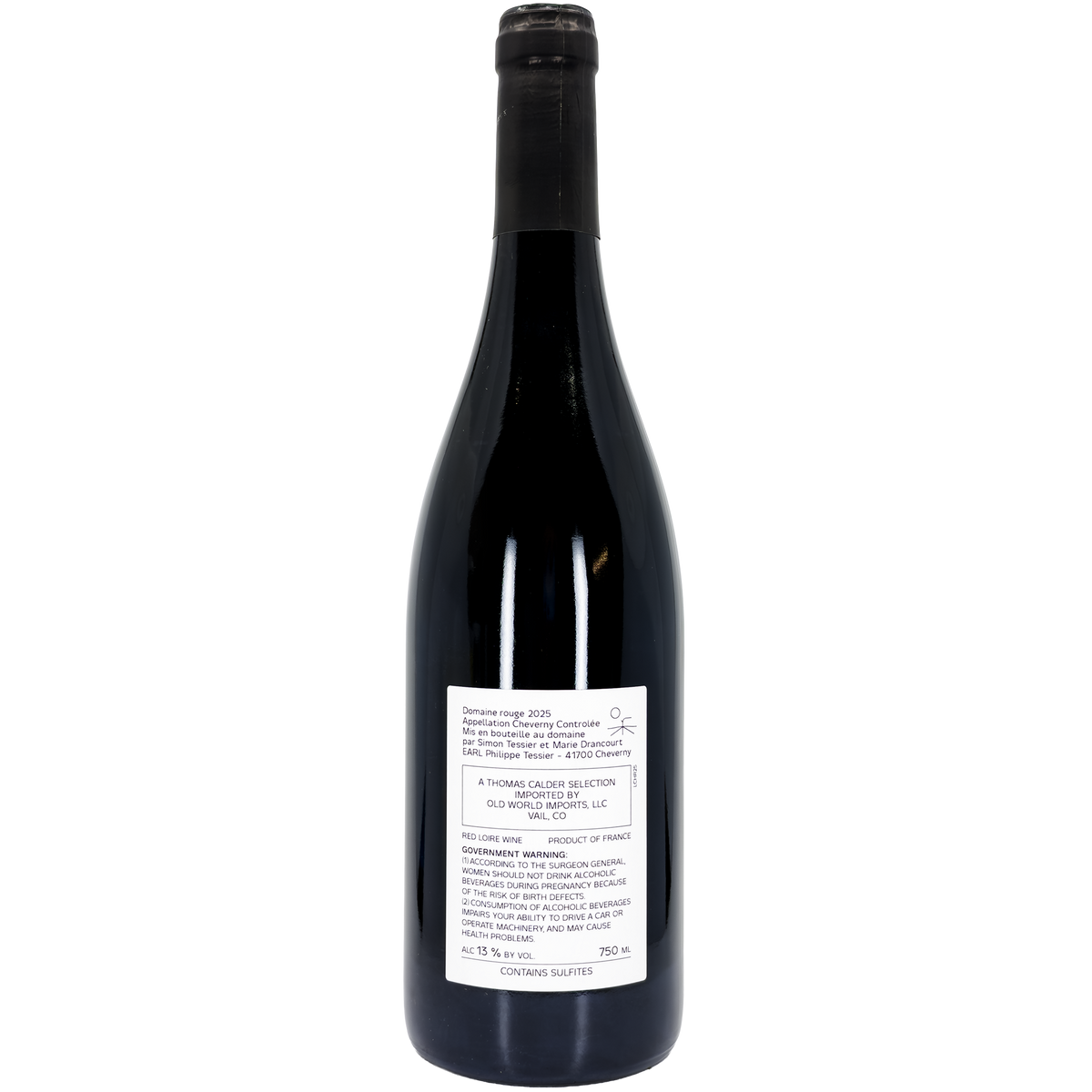 Domaine Philippe Tessier Cheverny Rouge, Loire, France